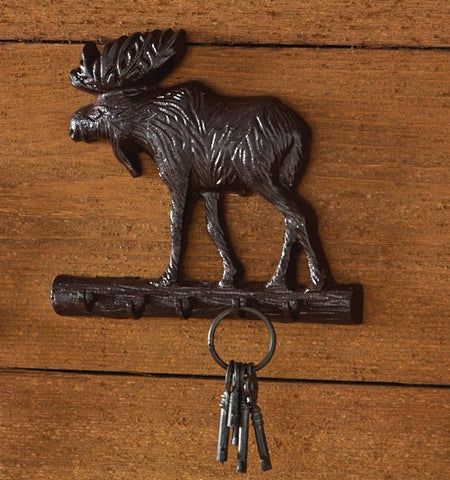 Moose Cast Iron Key Holder