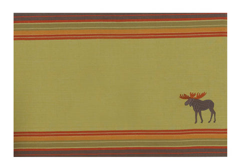 Embroidered Moose Placemat