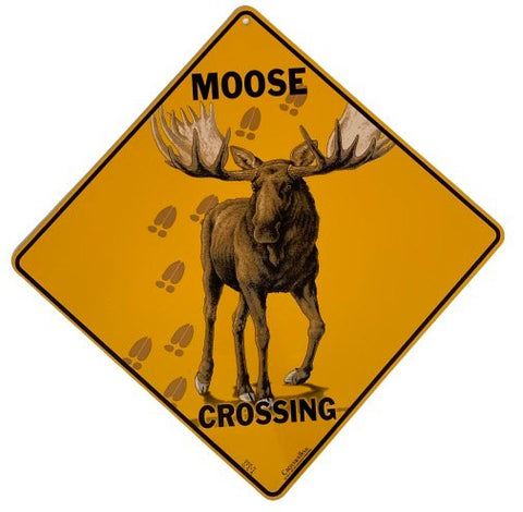 Moose Tracks Crossing Sign
