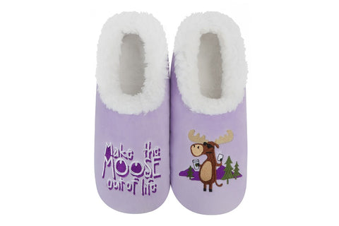 Make the Moose Out of Life Comfy Moose Slippers