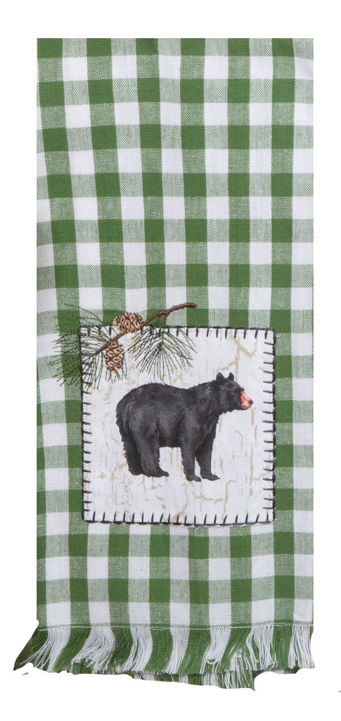 Bear Applique Tea Towel -987287