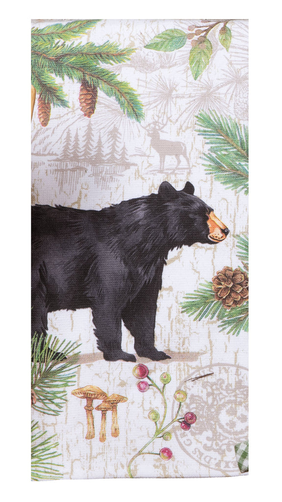 Bear Pinecone Trails Terry Dish Towel