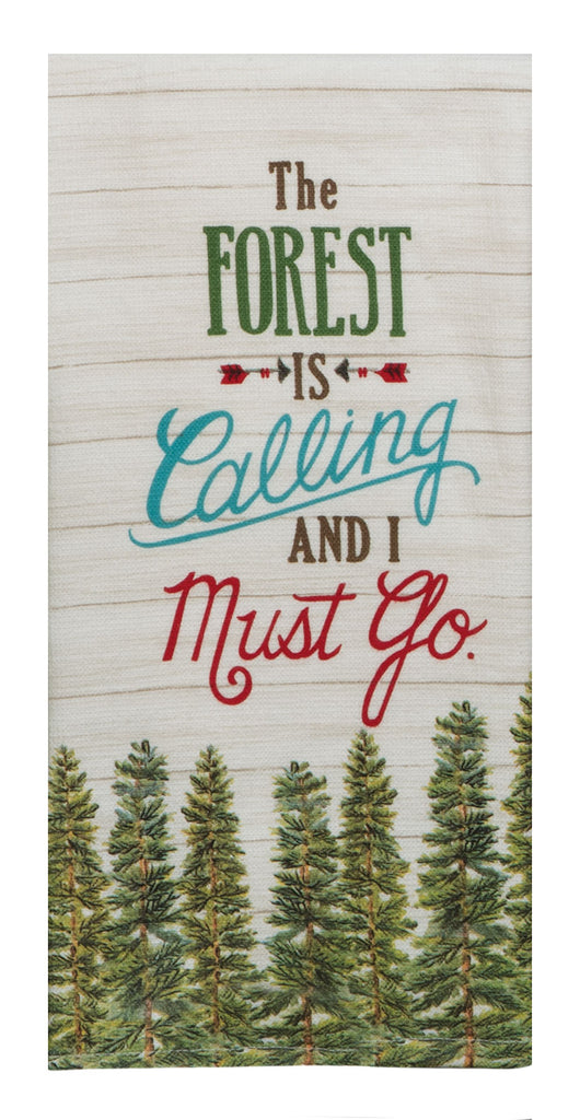 Forest Calling Travel Terry Dish Towel