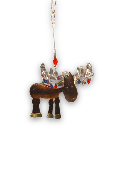 Twinkle Murphy Moose Metal Ornament