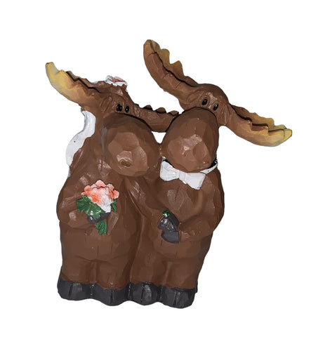 Wedding Moose Figurine